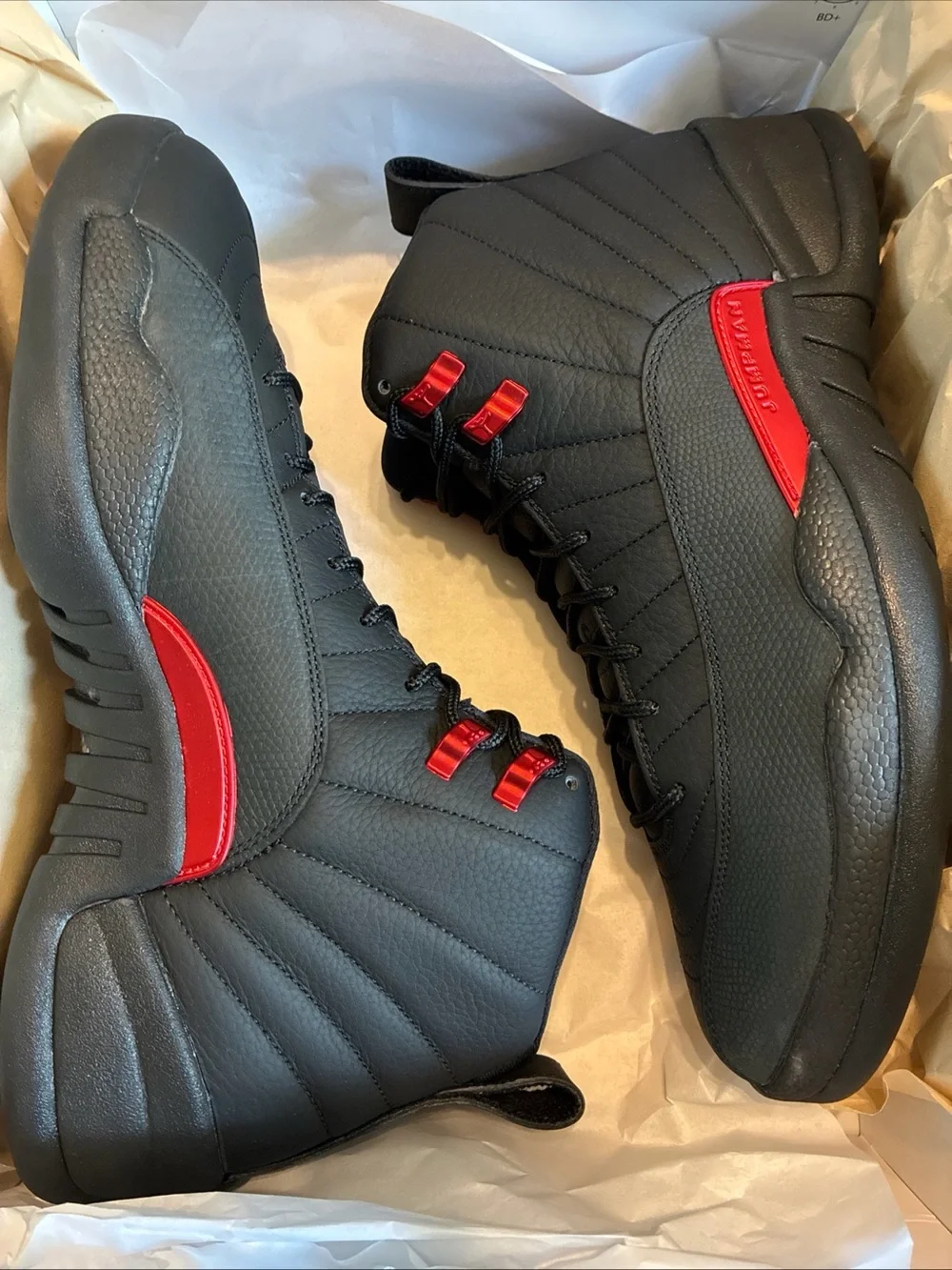 Jordan Men's High-Top Sneakers in Black and Red